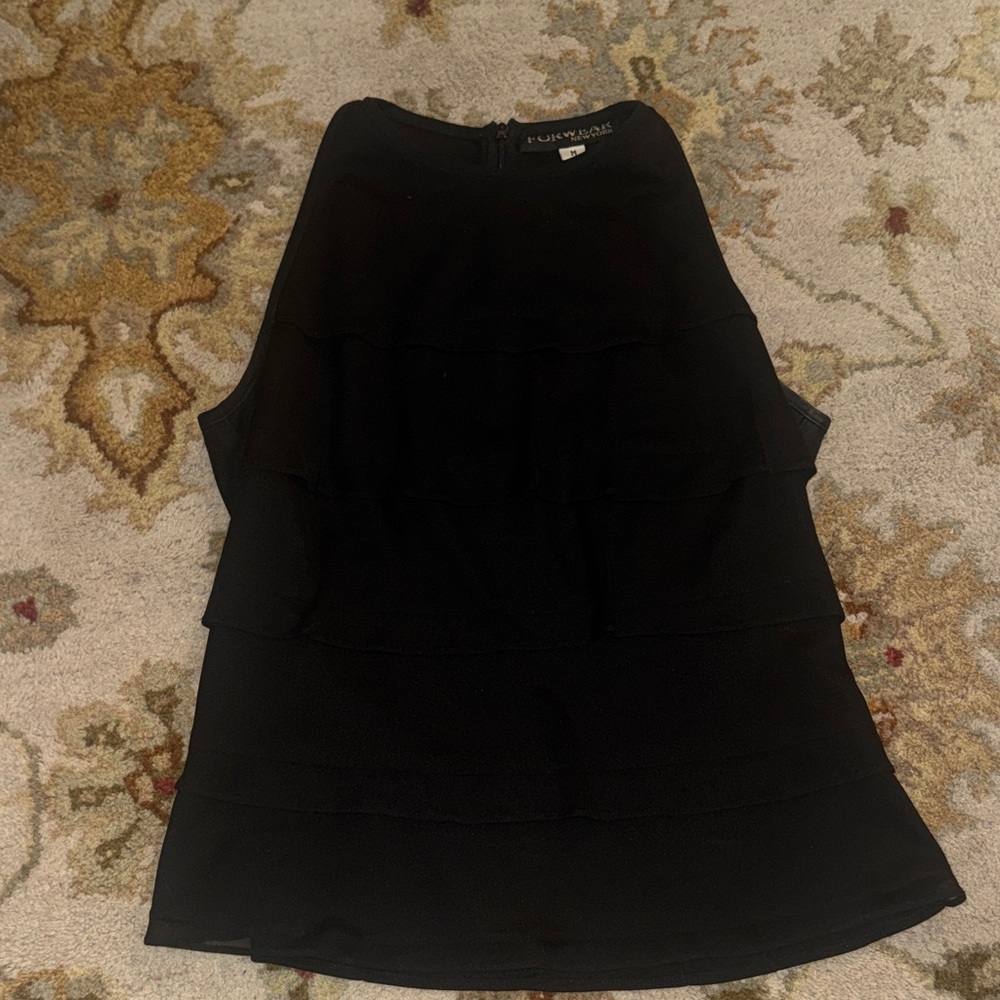 Elegant Black Sleeveless Blouse